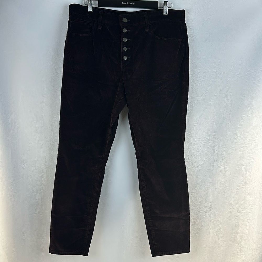 Universal Thread High Waisted Button Down Velour Skinny Pants